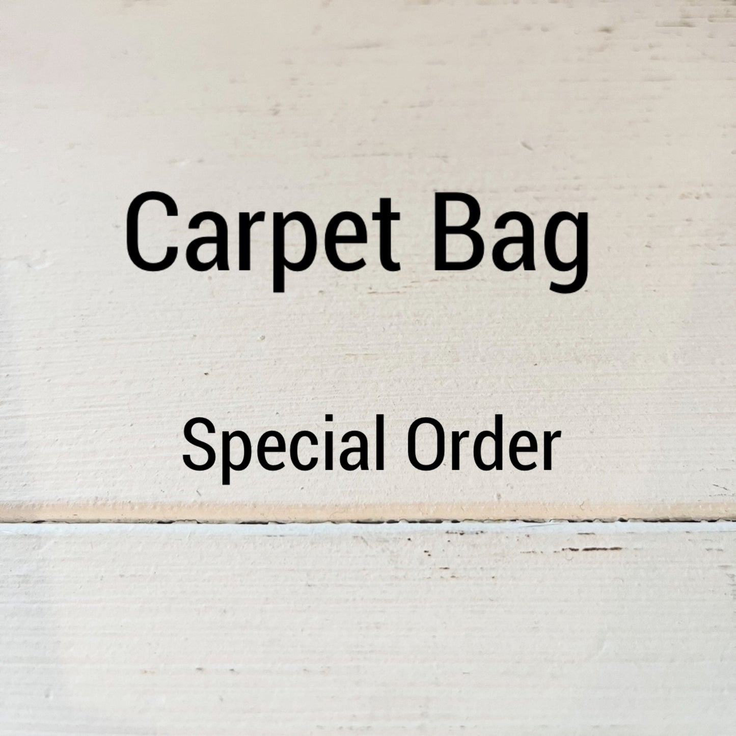 Carpet Bag for Dr. Susan